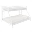 DHP Junior Small Space Twin-Full Bunk Bed in White
