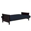 DHP Lexi 6 Inch Quilted Thermobonded High Density Futon Mattress Full Size Blue