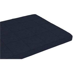 DHP Lexi 6 Inch Quilted Thermobonded High Density Futon Mattress Full Size Blue