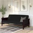 DHP Lexi 6 Inch Quilted Thermobonded High Density Futon Mattress Full in Black