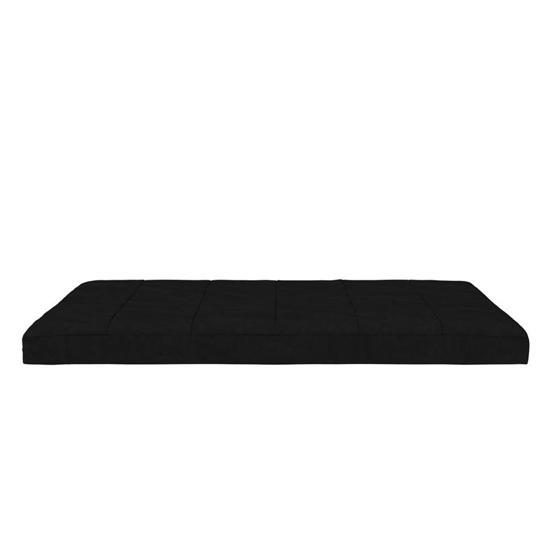 DHP Lexi 6 Inch Quilted Thermobonded High Density Futon Mattress Full in Black