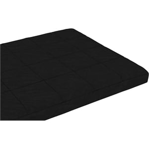 DHP Lexi 6 Inch Quilted Thermobonded High Density Futon Mattress Full in Black