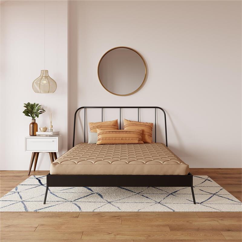 DHP Dana 6 Inch Quilted Full Mattress with Removable Cover in Tan