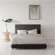 DHP Mathias Upholstered Bed with USB Dual Port Queen  in Gray Linen