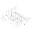 DHP Mathias Upholstered Bed with USB Dual Port Queen  in Gray Linen