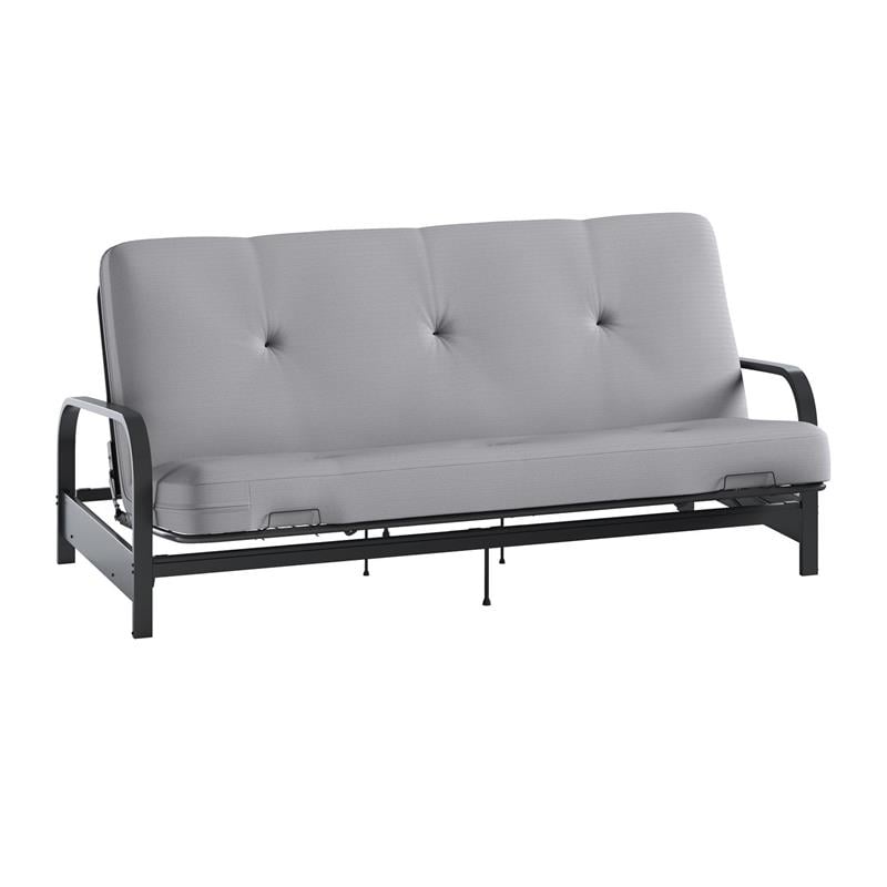 DHP Carson 6 Inch Thermobonded Futon Mattress Full Size in Herringbone Print