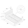 CosmoLiving by Cosmopolitan Mercer Upholstered Bed in Light Grey Linen in Queen