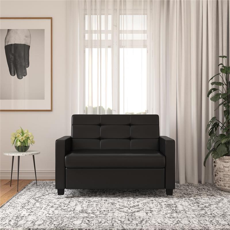 CosmoLiving Celeste Canopy Metal Bed Queen Size Frame in Black/Gold