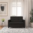 CosmoLiving Celeste Canopy Metal Bed Queen Size Frame in Black/Gold