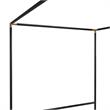 CosmoLiving Celeste Canopy Metal Bed Queen Size Frame in Black/Gold