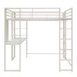 DHP Abode Full Size Metal Loft Bed in White