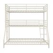 Max & Finn Altona Metal Triple Bunk Bed for Kids Twin/Twin/Full in White