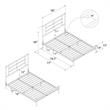DHP Circus Metal Bed White in Full