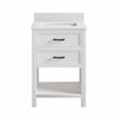 DHP Missouri 24 Inch Bathroom Vanity with Modern Carrera Countertop in White