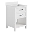 DHP Missouri 24 Inch Bathroom Vanity with Modern Carrera Countertop in White