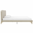 CosmoLiving by Cosmopolitan Coco Upholstered Bed in Queen in Ivory Velvet