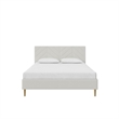 DHP Andrea Tufted Upholstered Full Platform Bed in Gray Linen