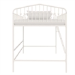 Novogratz Bushwick Metal Full Loft Bed in Off White