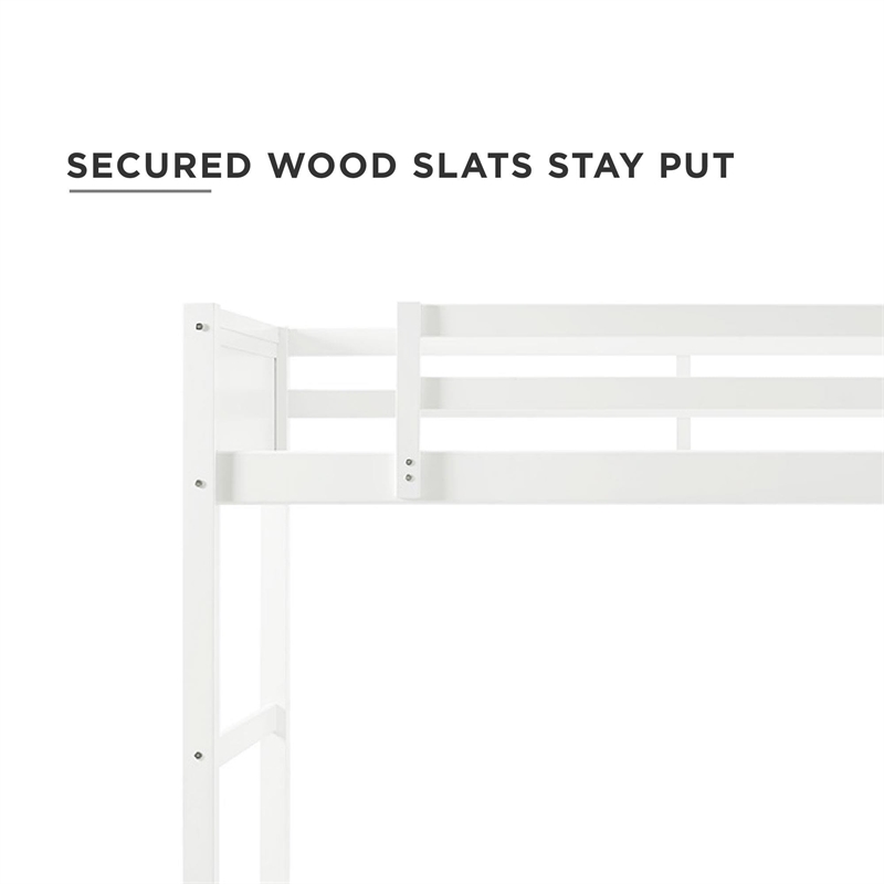 DHP Moon Bay Loft Bed in White