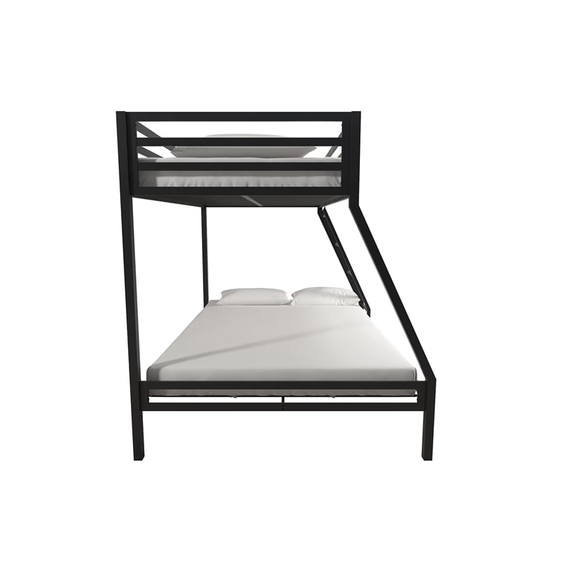Mainstays Premium Twin over Full Metal Bunk Bed in Black