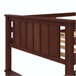 DHP Bailen Twin-over-Twin Convertible Solid Wood Bunk Bed in Nutmeg