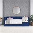 DHP Arliss Modern Glam Tuxedo Daybed with Storage - Twin in Blue Velvet