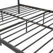 Mr. Kate Roxanne Queen Metal Platform Bed Frame w/Cane Headboard in Black