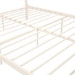 Mr. Kate Roxanne Queen Metal Platform Bed Frame w/Cane Headboard in Parchment