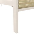 Mr. Kate Roxanne Queen Metal Platform Bed Frame w/Cane Headboard in Parchment