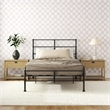 Mr. Kate MacKenzie Full Metal Platform Bed Frame w/3 Adjustable Heights - Black