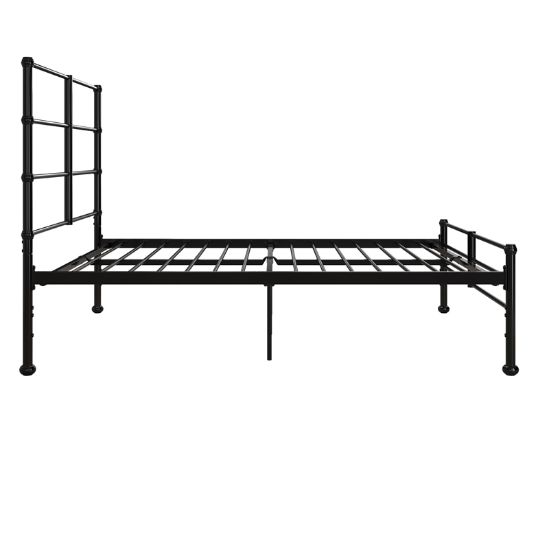 Mr. Kate MacKenzie Full Metal Platform Bed Frame w/3 Adjustable Heights - Black