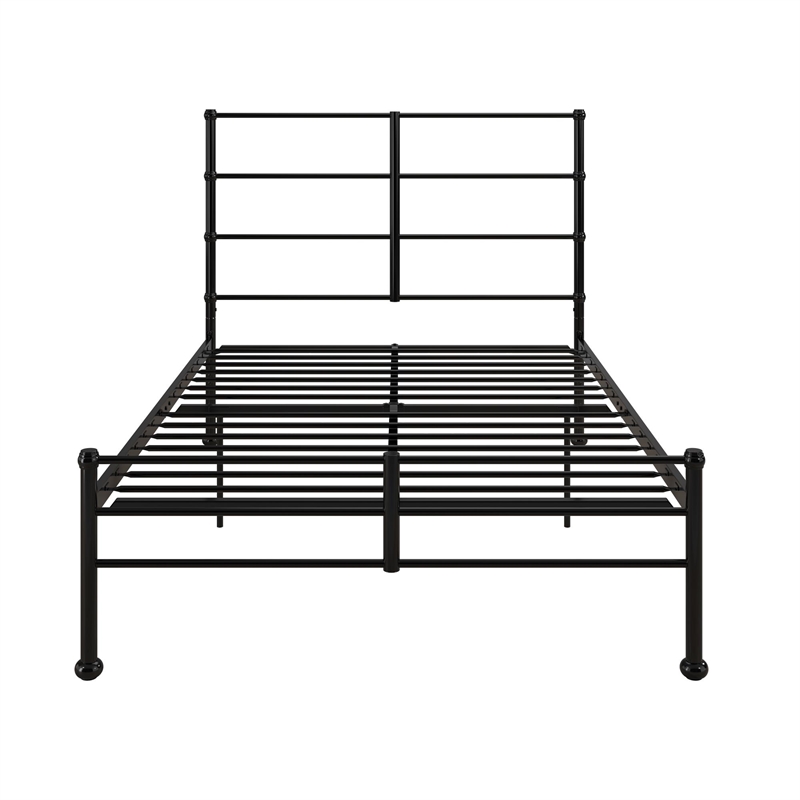 Mr. Kate MacKenzie Full Metal Platform Bed Frame w/3 Adjustable Heights - Black