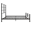 Mr. Kate MacKenzie Full Metal Platform Bed Frame w/3 Adjustable Heights - Black