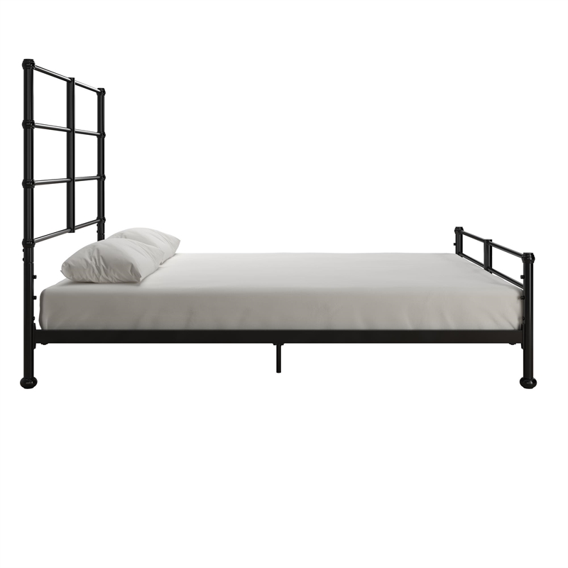 Mr. Kate MacKenzie Full Metal Platform Bed Frame w/3 Adjustable Heights - Black