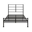 Mr. Kate MacKenzie Full Metal Platform Bed Frame w/3 Adjustable Heights - Black