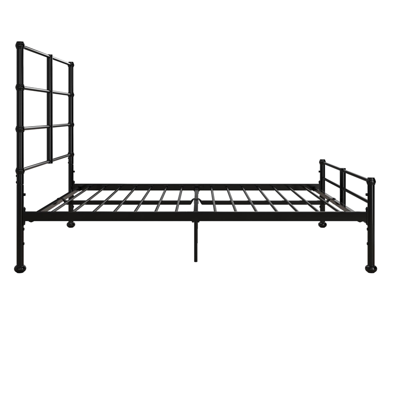 Mr. Kate MacKenzie Full Metal Platform Bed Frame w/3 Adjustable Heights - Black