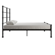 Mr. Kate MacKenzie Full Metal Platform Bed Frame w/3 Adjustable Heights - Black