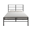 Mr. Kate MacKenzie Queen Metal Platform Bed Frame w/3 Adjustable Heights - Black