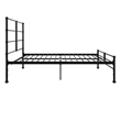 Mr. Kate MacKenzie Queen Metal Platform Bed Frame w/3 Adjustable Heights - Black