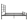 Mr. Kate MacKenzie Queen Metal Platform Bed Frame w/3 Adjustable Heights - Black