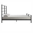 Mr. Kate MacKenzie Queen Metal Platform Bed Frame w/3 Adjustable Heights - Black