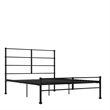 Mr. Kate MacKenzie Queen Metal Platform Bed Frame w/3 Adjustable Heights - Black