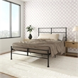 Mr. Kate MacKenzie Queen Metal Platform Bed Frame w/3 Adjustable Heights - Black