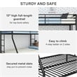 DHP Metal Twin over Full Bunk Bed in Black