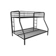 DHP Metal Twin over Full Bunk Bed in Black