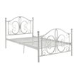 DHP Bombay Twin Metal Bed in White
