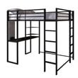 DHP Abode Full Size Loft Bed in Black
