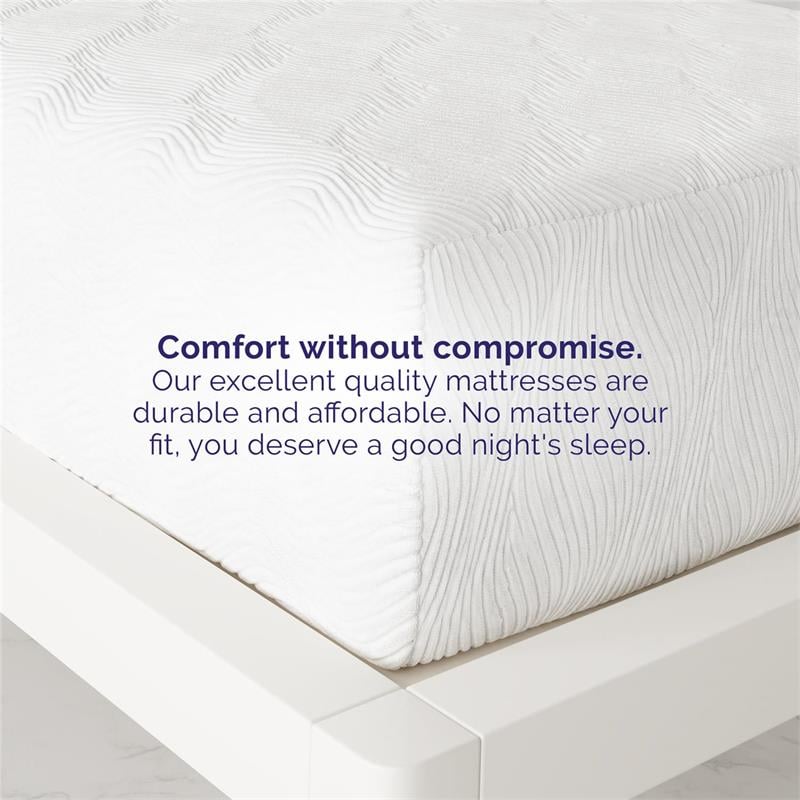 Signature Sleep Memoir 12 Inch Gel Memory Foam Twin Mattress in White
