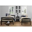 Dorel Living Brady Twin over Full Bunk Bed in Black