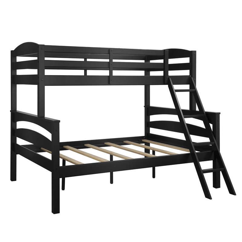 Dorel Living Brady Twin over Full Bunk Bed in Black